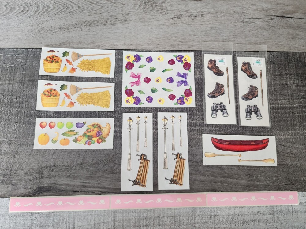 Scrapbooking Stickers Retired - Creative Memories - Flowers Fall + RARE NEW #30